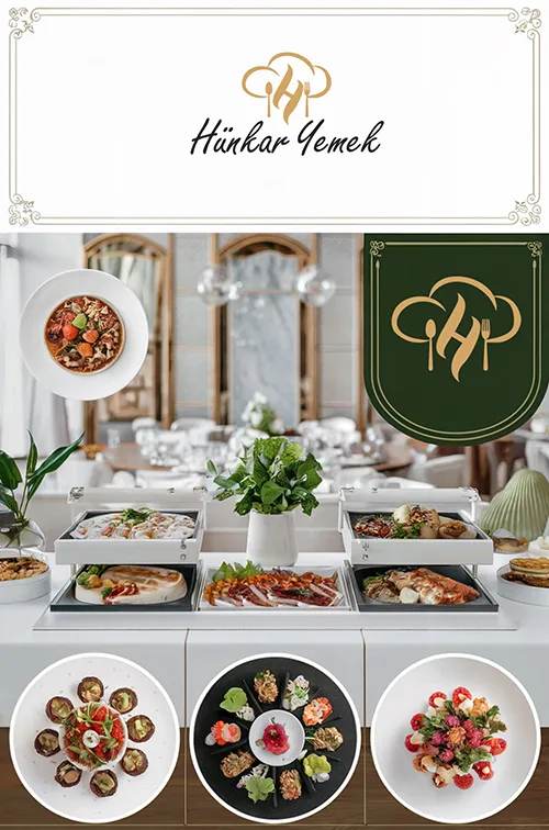 Hünkar Yemek Catering mutfağında hazırlanan yemekler